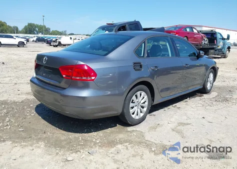 2013 Volkswagen Passat 2.5L S from USA, damaged, VIN 1VWAP7A3XDC038659